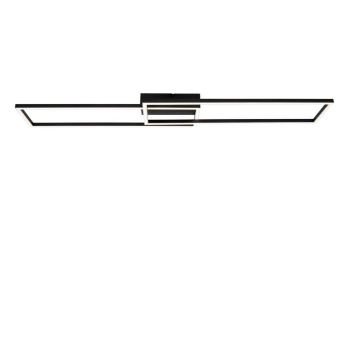 Zwarte plafonnière modern, Arianne, 23W, white switch LED