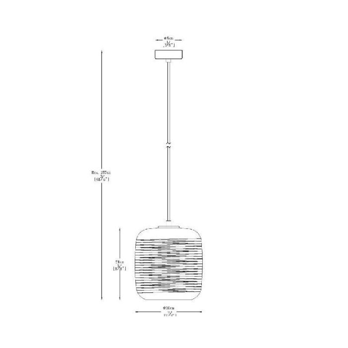 Moderne hanglamp Eryn, Chroom