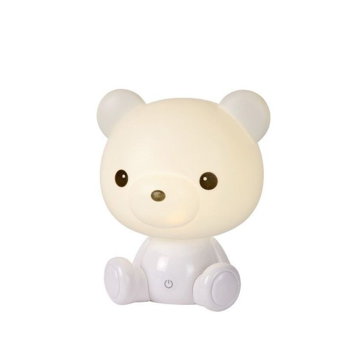 Witte kinderkamer tafellamp, Dodo Beer, 3W, 3000K LED