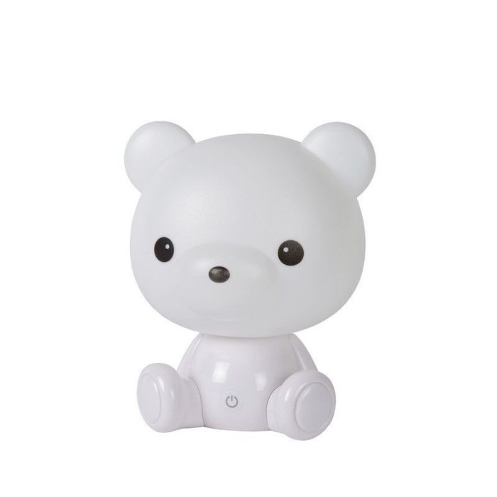 Witte kinderkamer tafellamp, Dodo Beer, 3W, 3000K LED