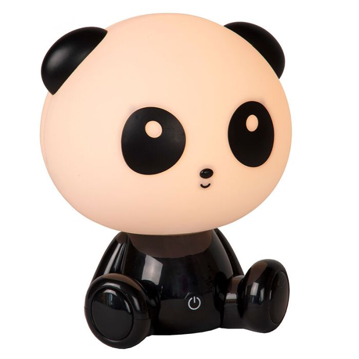 Zwarte kinderkamer tafellamp, Dodo Panda, 3W, 4000K LED