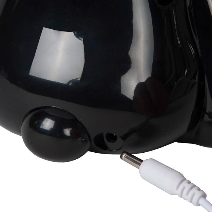 Zwarte kinderkamer tafellamp, Dodo Panda, 3W, 4000K LED