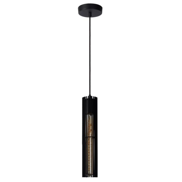 Zwarte hanglamp Lionel, metaal