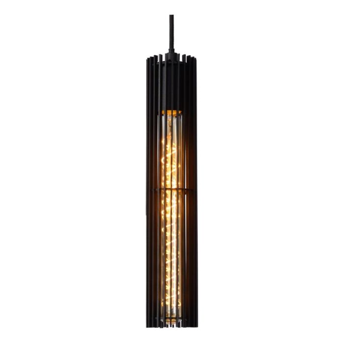 Zwarte hanglamp Lionel, metaal