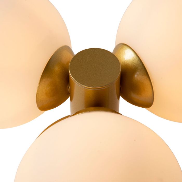 Gouden badkamer plafondlamp modern, Trudy, IP44
