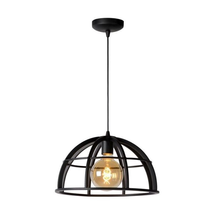 Moderne hanglamp Dikra, Zwart