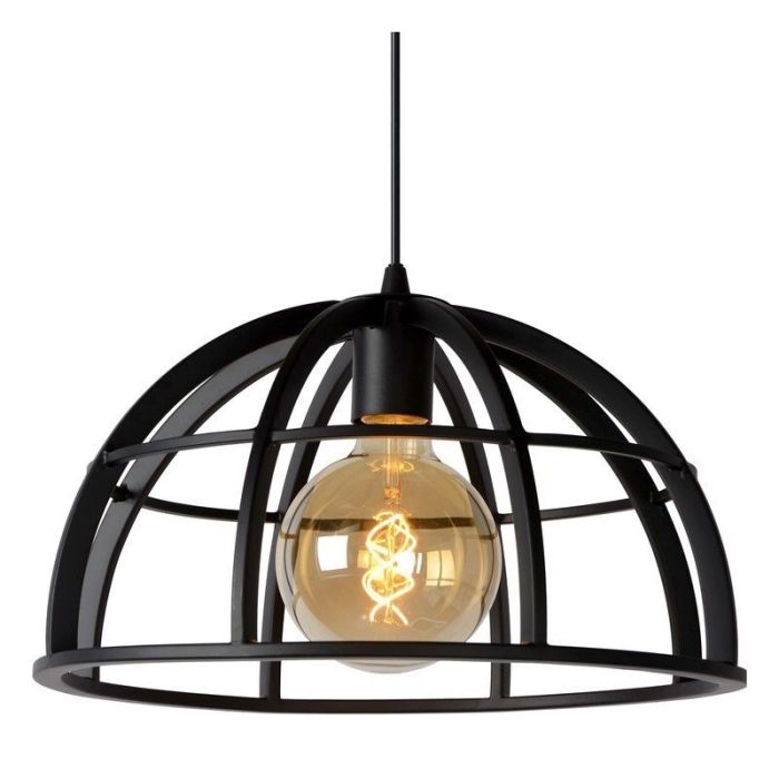 Moderne hanglamp Dikra, Zwart