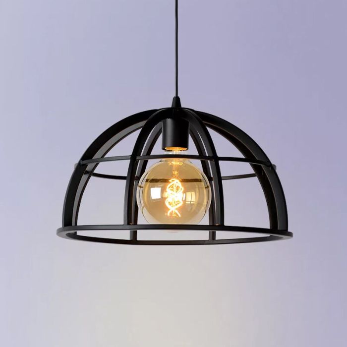 Moderne hanglamp Dikra, Zwart