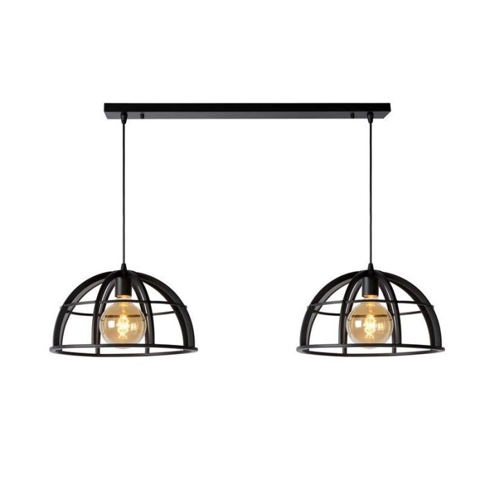 Moderne hanglamp Dikra, Zwart