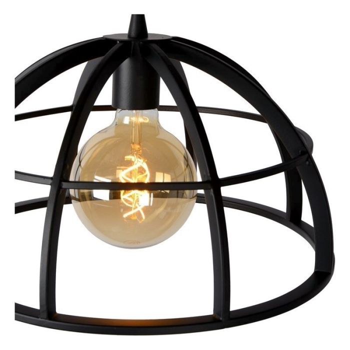 Moderne hanglamp Dikra, Zwart