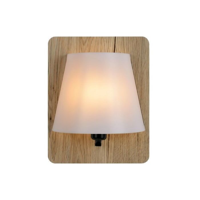 Licht hout wandlamp Idaho, Rechthoek