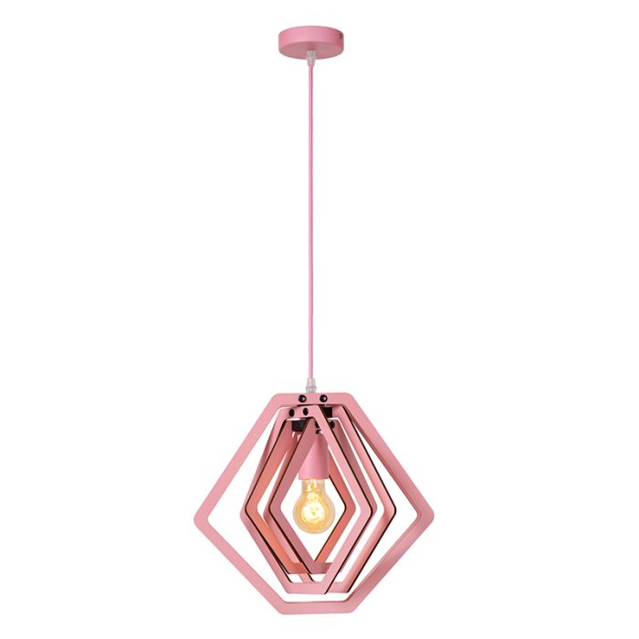 Roze kinderkamer hanglamp modern, Mauro