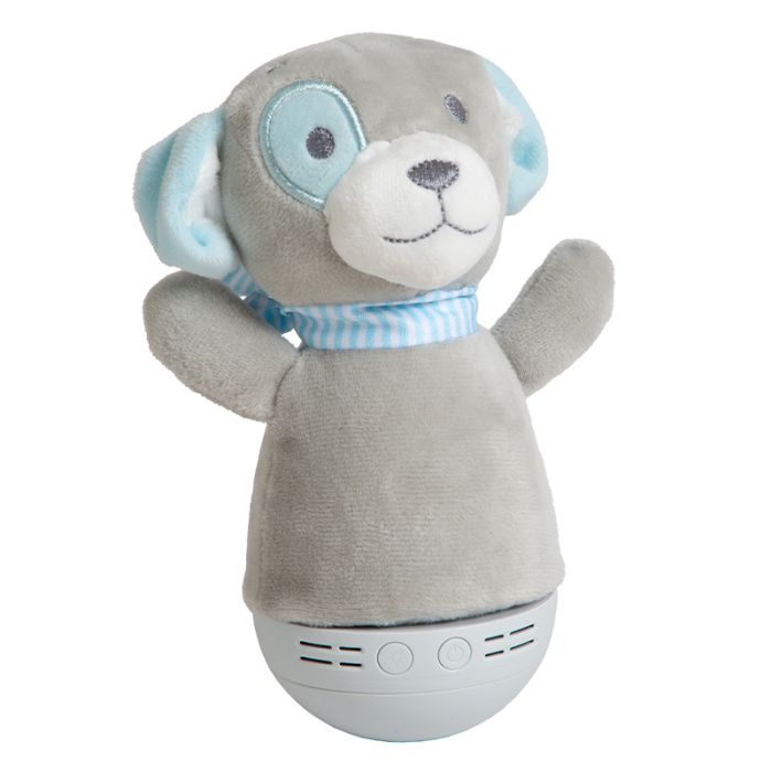 Grijze kinderkamer tafellamp modern, Dolly, 3W, RGB LED, met schakelaar