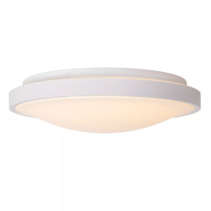 Witte badkamer plafondlamp modern, Dasher, 24W, 2700K LED, IP44