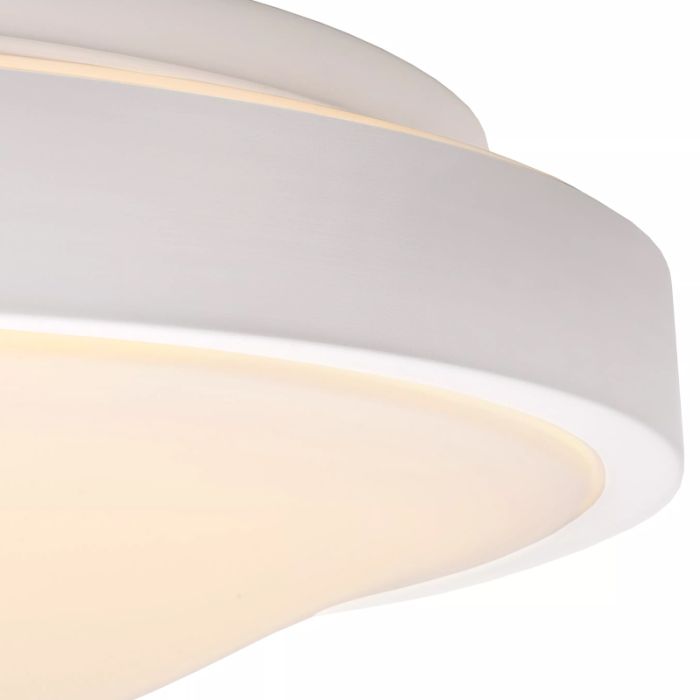Witte badkamer plafondlamp modern, Dasher, 24W, 2700K LED, IP44