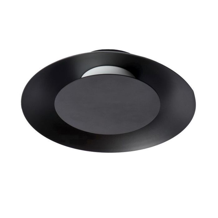 Zwarte plafonniere Foskal, Rond
