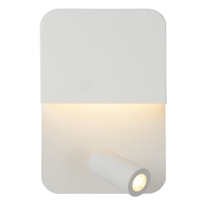 Witte wandlamp modern, Boxer, 5W, 3000K LED, met schakelaar