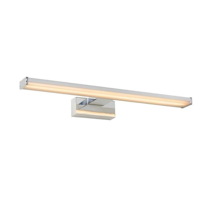 Mat chroom wandlamp Onno, Rechthoek