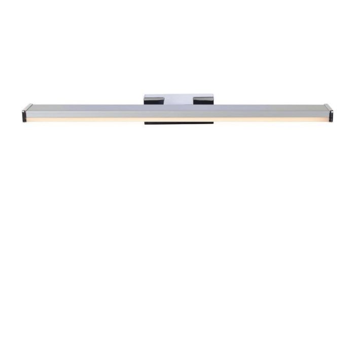 Mat chroom wandlamp Onno, Rechthoek