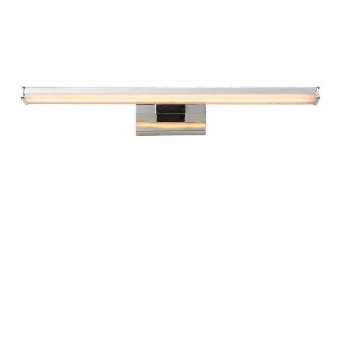 Mat chroom wandlamp Onno, Rechthoek