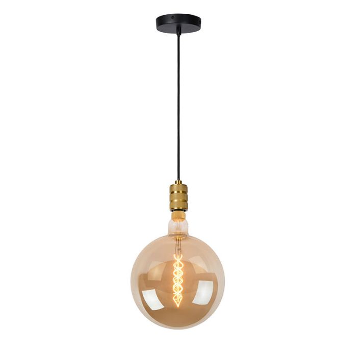 Gouden klassieke hanglamp, Jova, metaal