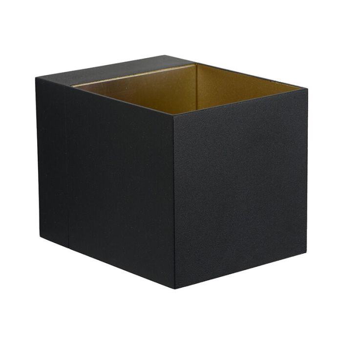 Zwarte moderne wandlamp, Devi, metaal