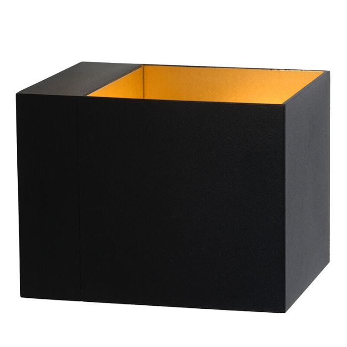 Zwarte moderne wandlamp, Devi, metaal