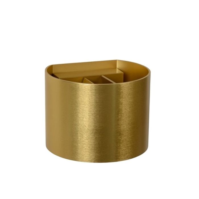 Gouden wandlamp Xio, aluminium