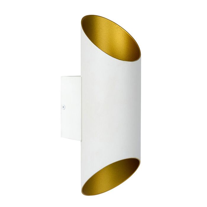 Witte moderne wandlamp, Quirijn, metaal