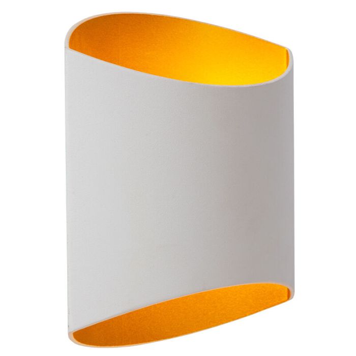 Witte up down wandlamp modern, Diletta