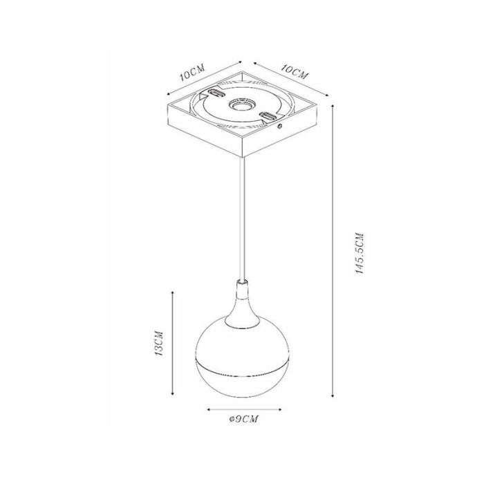 Witte hanglamp modern, Favori, IP44