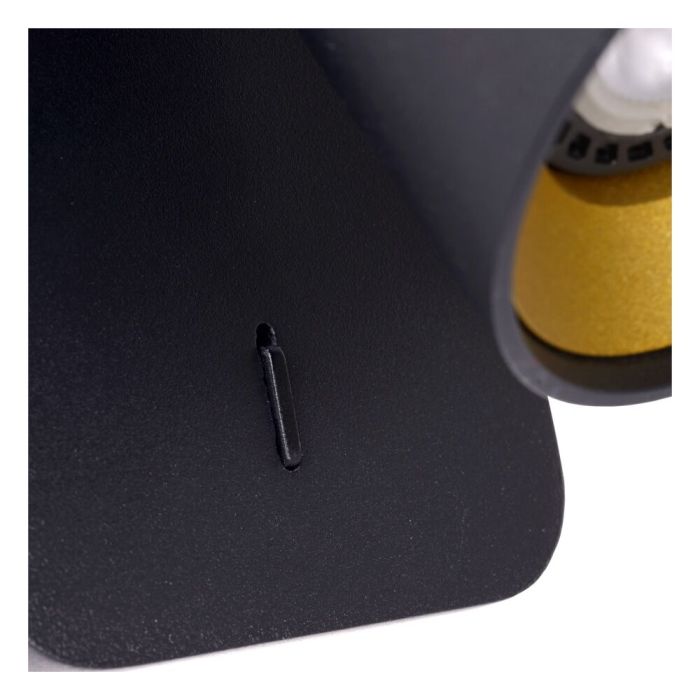 Zwarte wandspot Turnon, aluminium