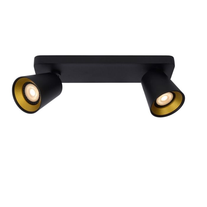 Zwarte plafondspot Turnon, aluminium