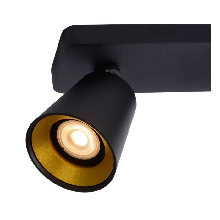 Zwarte plafondspot Turnon, aluminium