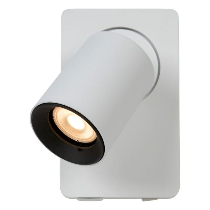 Witte wandspot Nigel, aluminium
