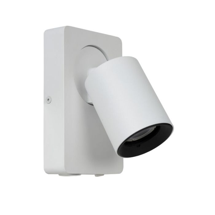 Witte wandspot Nigel, aluminium