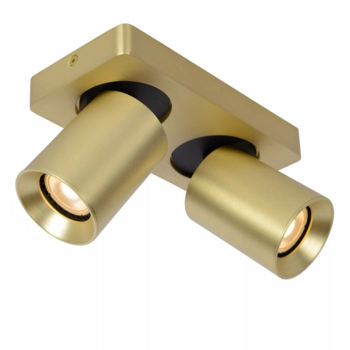 Gouden moderne plafondspot, Nigel, aluminium