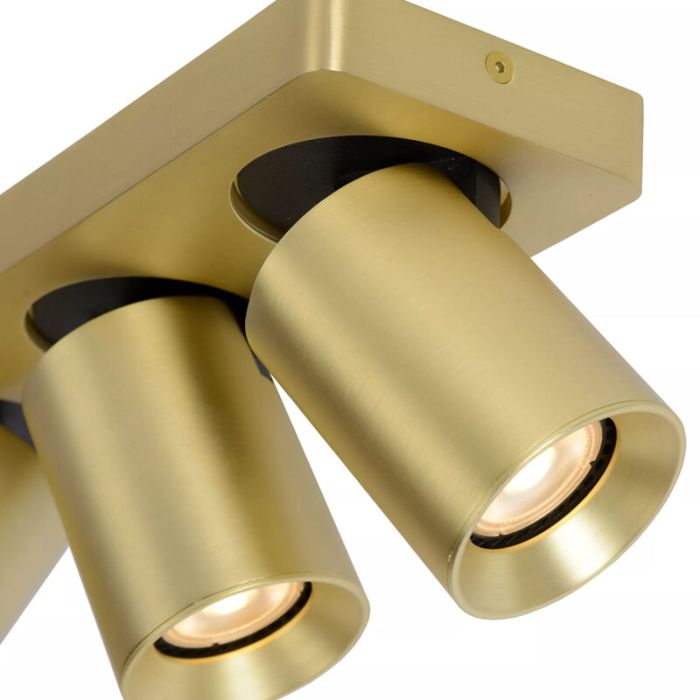 Gouden moderne plafondspot, Nigel, aluminium