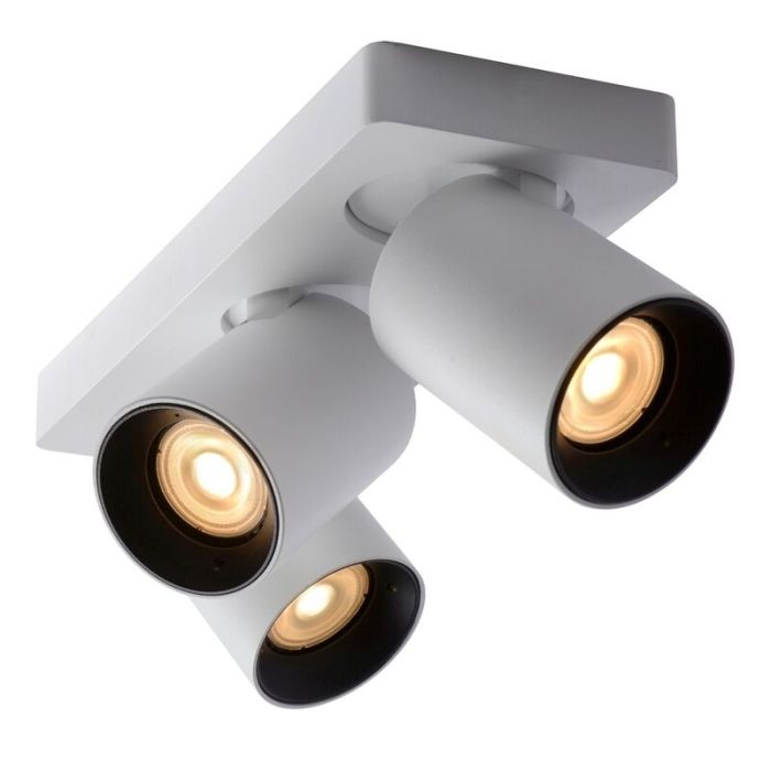 Witte plafondspot Nigel, aluminium
