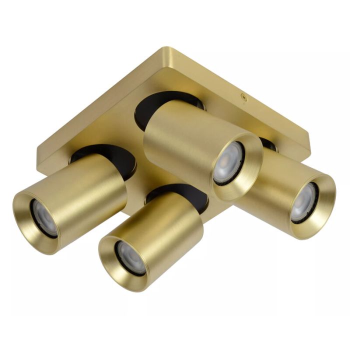 Gouden moderne plafondspot, Nigel, aluminium