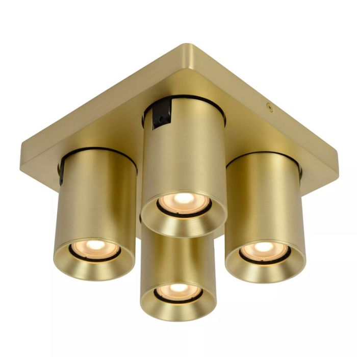 Gouden moderne plafondspot, Nigel, aluminium