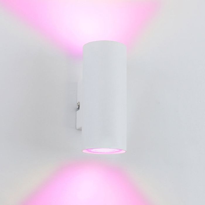 Moderne smart wandlamp wit, Elena, 9W, RGBW