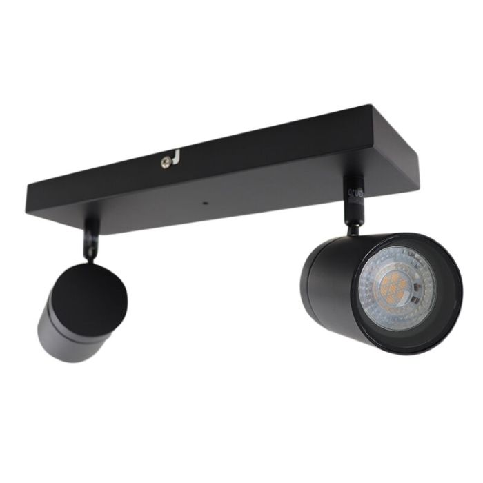 Moderne smart plafondlamp zwart, Ciara, IP44, 9W, RGBW