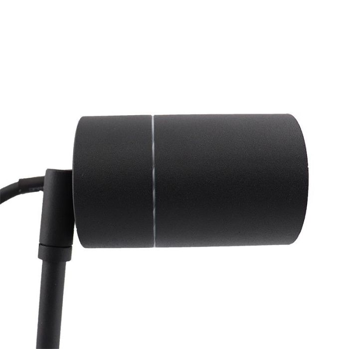 Moderne smart buitenlamp zwart, Pedro, IP44, 4,5W, RGBW