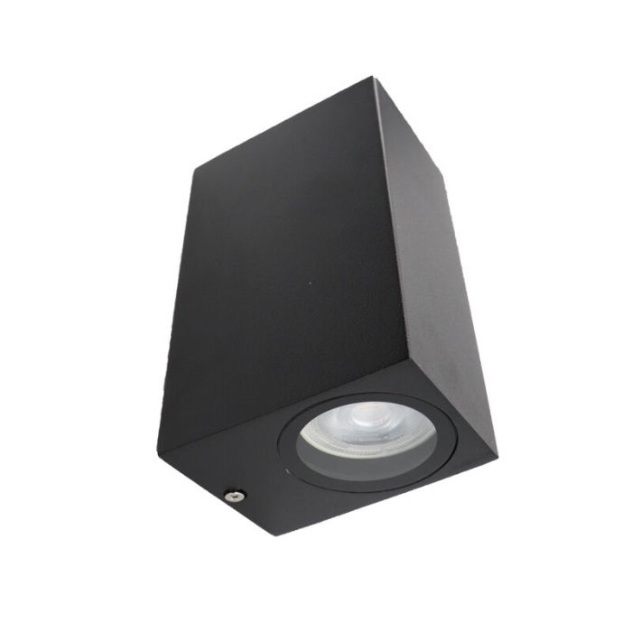Moderne smart buitenlamp zwart, Corella, IP44, 9W, RGBW