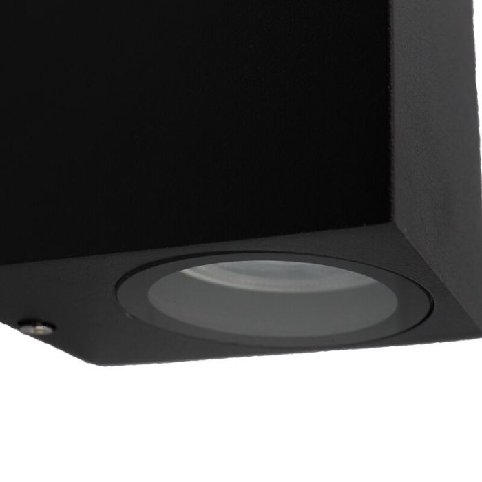 Moderne smart buitenlamp zwart, Corella, IP44, 9W, RGBW