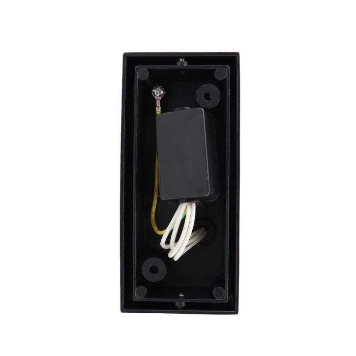 Moderne smart buitenlamp zwart, Corella, IP44, 9W, RGBW