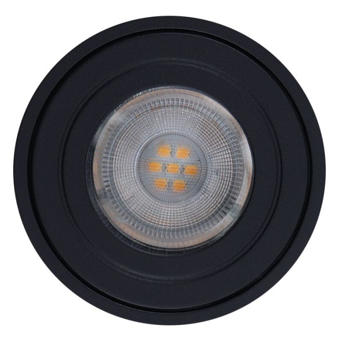 Moderne smart plafondlamp zwart, Alion, IP44, 4,5W, RGBW
