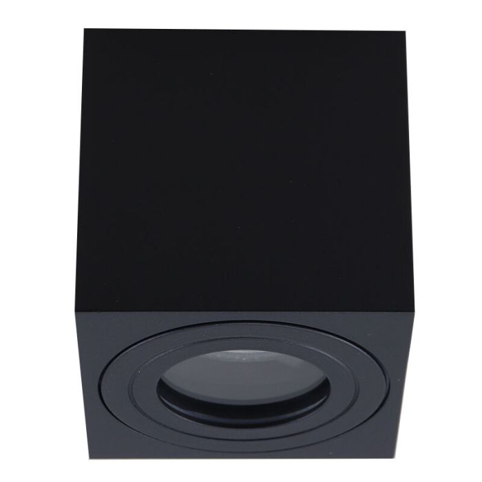 Moderne smart plafondlamp zwart, Alion, IP44, 4,5W, RGBW