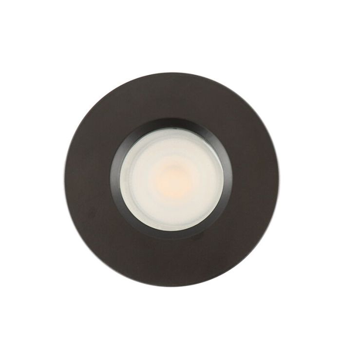 Moderne smart inbouwspot zwart, Jule, IP65, 4,5W, RGBW